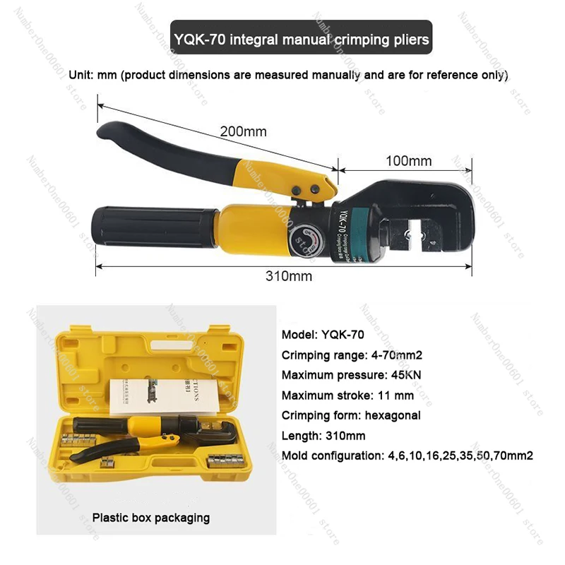 Manual Pliers Hydraulic Crimping Pliers Tools Cable Lug Crimpers Copper Aluminum Crimping Pliers