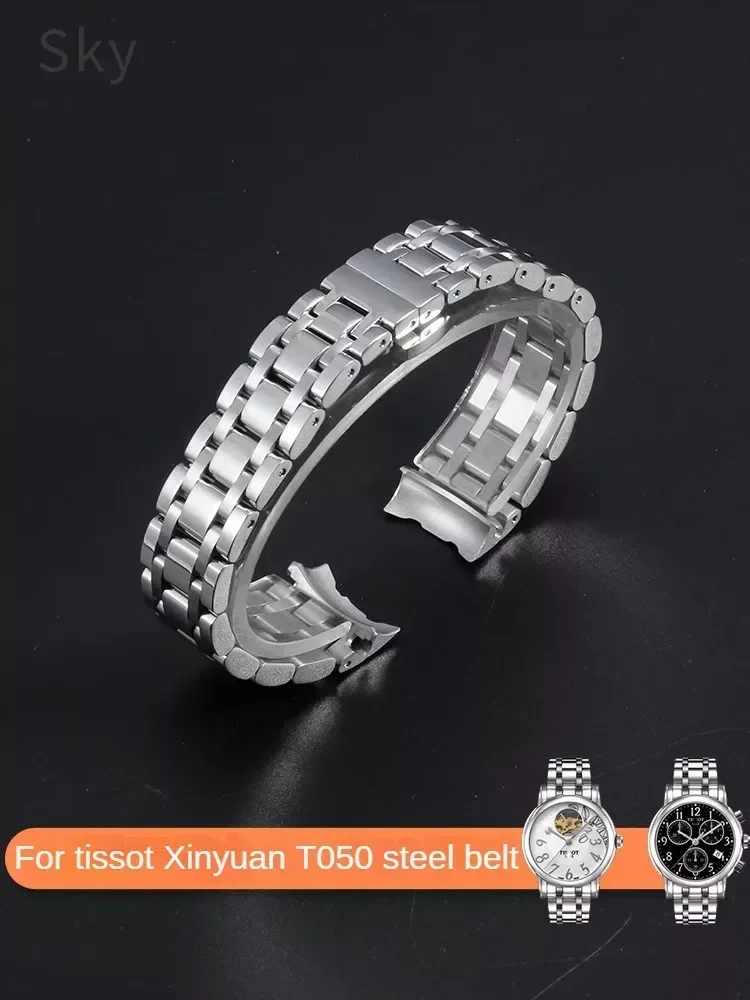 

For Tissot T050 Women's Comfortable Watchbands 1853 Yunchi Lady Heart Series T050207a T050217a 16mm Arc Interface Accessories