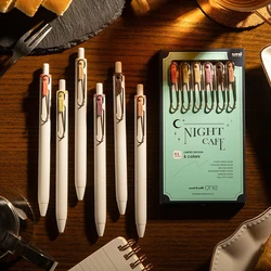 uni-Ball One Gel Pen Set 6pcs Colored Nigh Coffee Signature canetas Press Quick Dry 0.5mm Color Ink Stylo School Office Statione