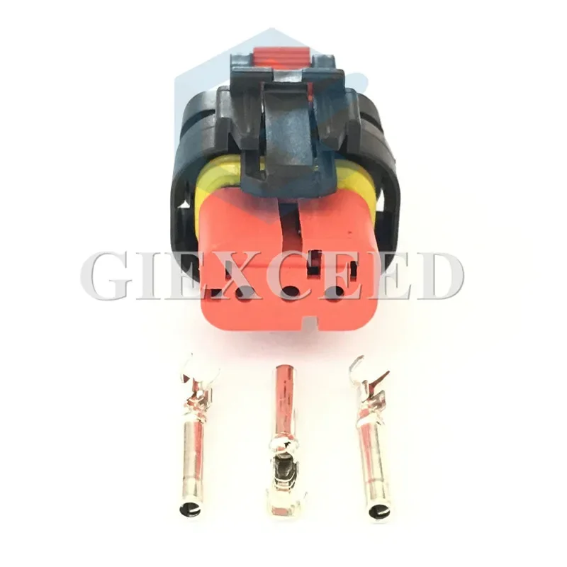 

2 комплекта 3-контактного преобразователя в сборе 776523 -1 Автомобильная розетка датчика распределительного вала, розетка жгута проводов экскаватора