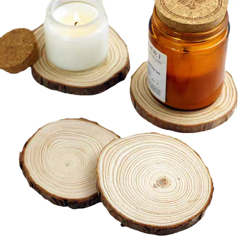 

Wholesale Diameter(10-26cm) Height(1-2cm) Coasters Wood Slices Bar Mats Wood Coasters Reclaimed Willow Wood CoasterBarware