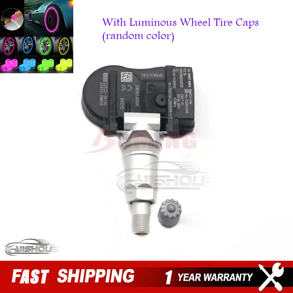 Датчик контроля давления в шинах 52933-3N100 для Kia Sorento Optima Sportage Cadenza Hyundai Santa Fe IX45 TPMS 52933-2M650