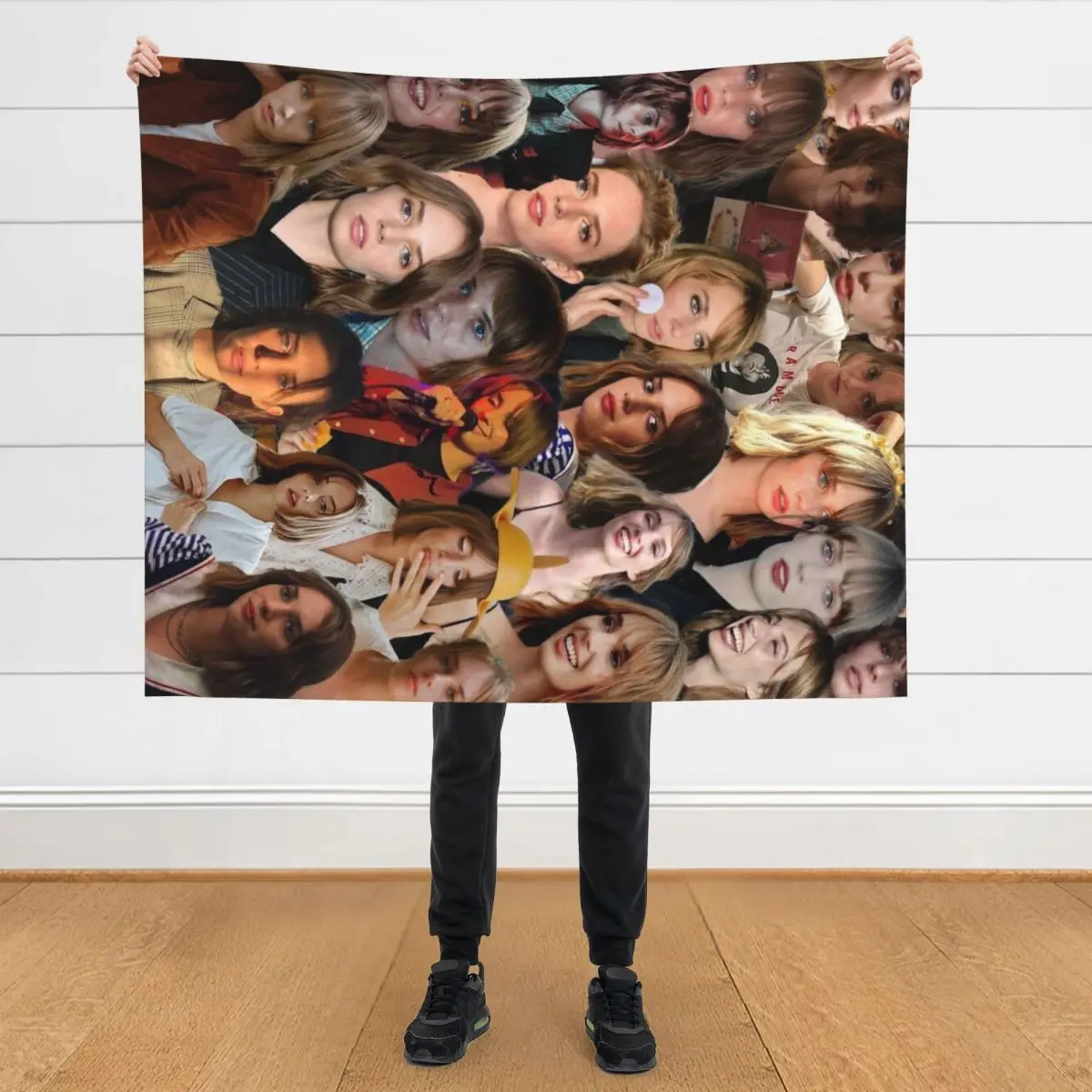 

Maya Hawke Photo Collage Throw Blanket anime Summer Beddings Beach Blankets