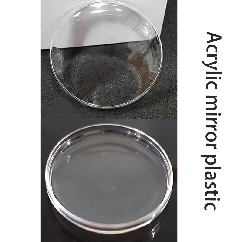 Watch Mirror Accessories Rubber Mirror Acrylic Pot Lid Type Pot Lid Shape High Quality Watch Mask Transparent Surface Fat Face