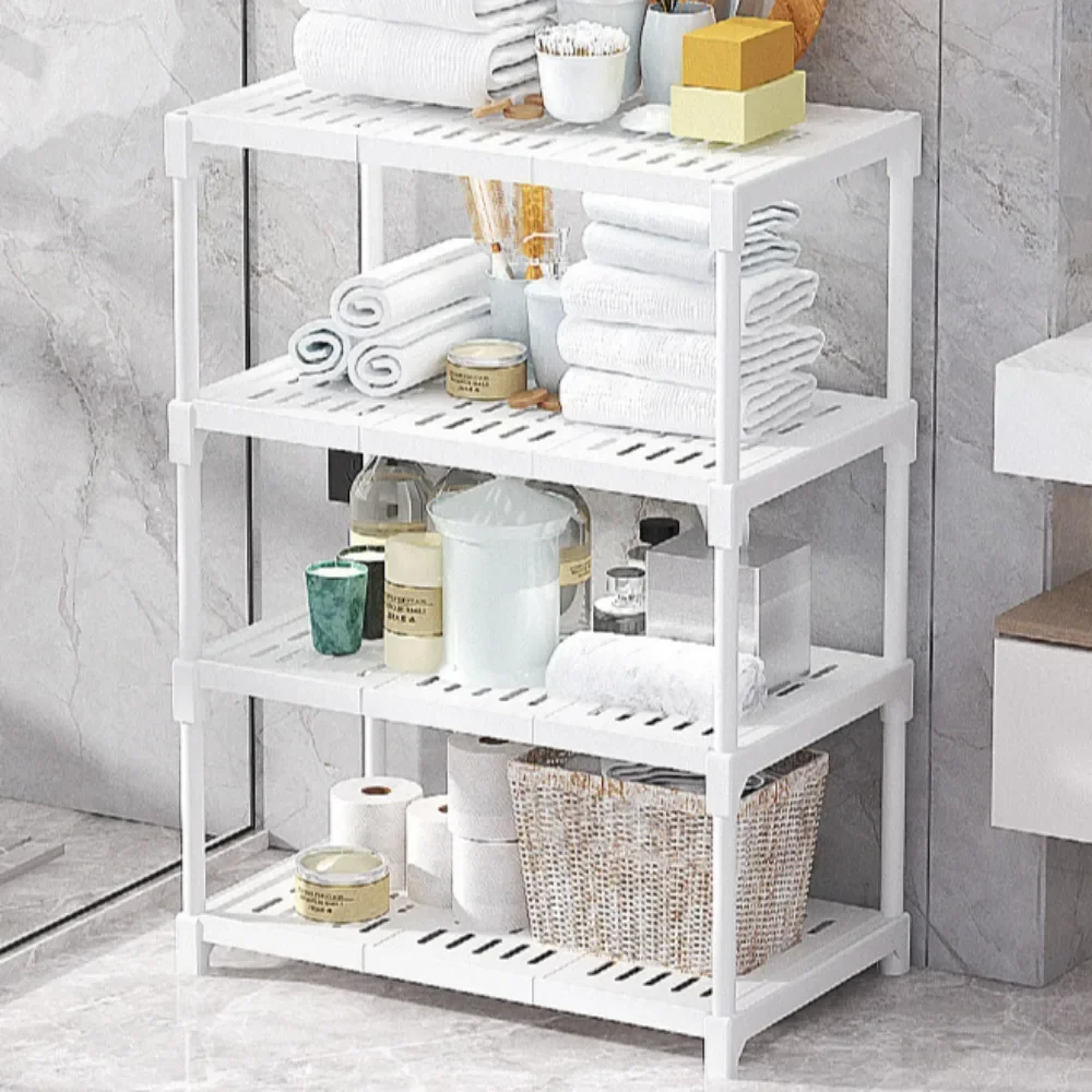 3-Layer Kitchen Storage Rack Bathroom Storage Rack Oven Microwave Pot Storages Shelf Multi-Functional Snacks And Sundries Shelf