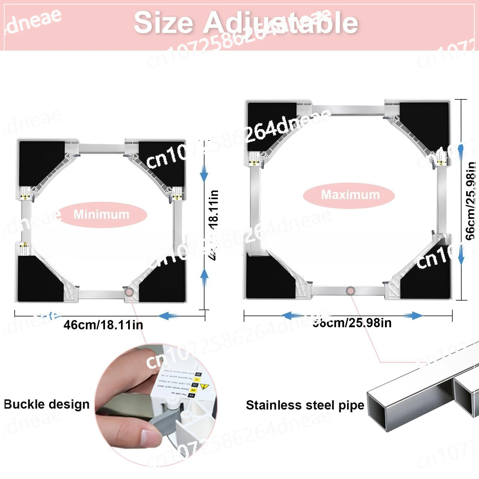 رف تكديس مجفف الغسالة، رف الغسالة