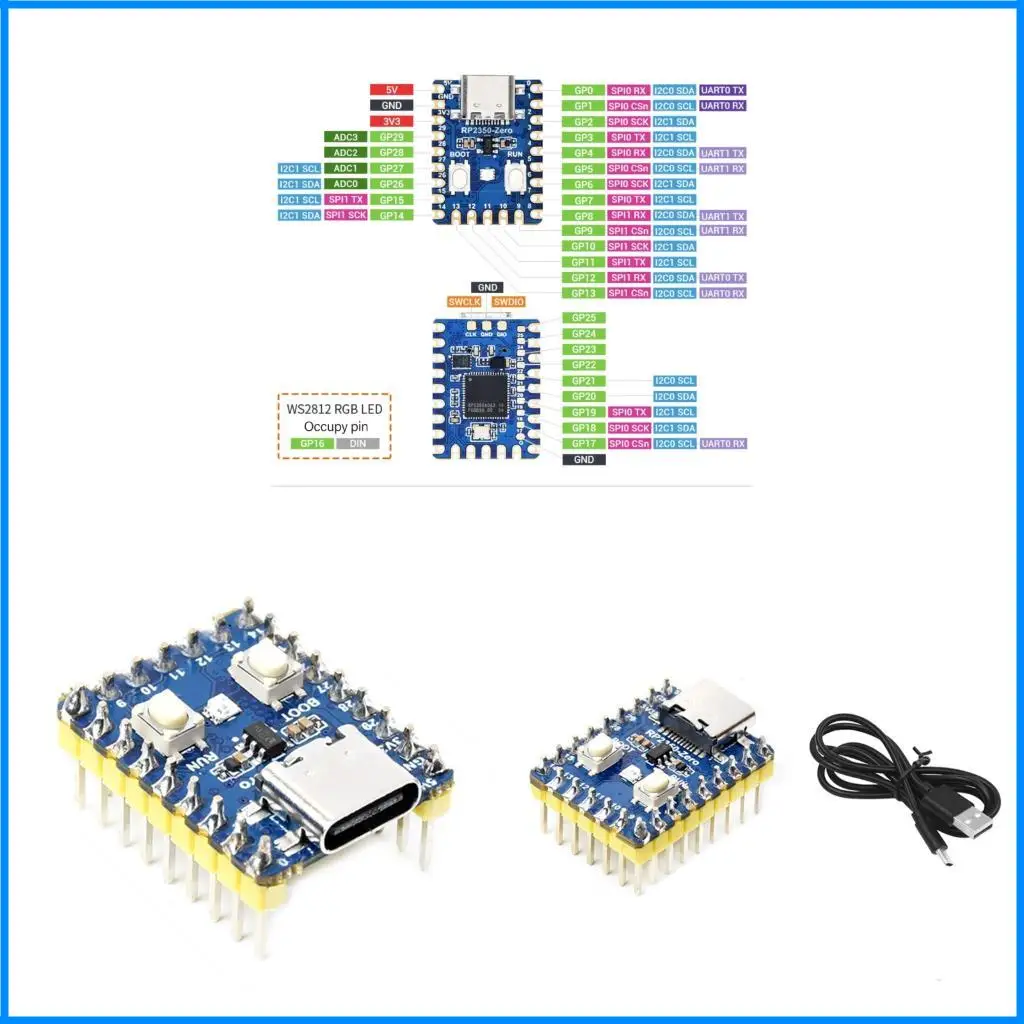 

Professional RP2350 Development с интерфейсами 2xSpi 2xi2c и ускоренной библиотекой плавающей запятой
