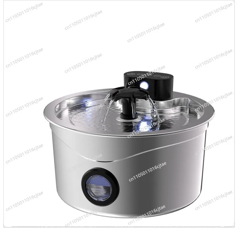 For Pet Automatic Water Dispenser 2.6L Circulation Intelligent Induction Medium and Large Stainless Steel Cat Water Feeder