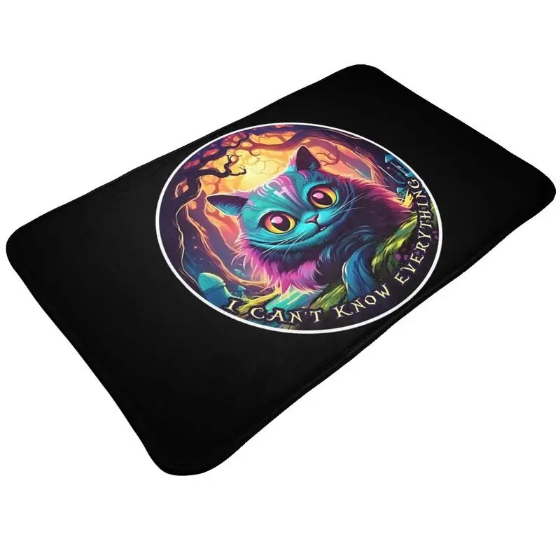 Custom Alice In Wonderland Floor Door Kitchen Bath Mats Anti-Slip Outdoor Cheshire Cat Doormat Living Room Entrance Carpet Rug