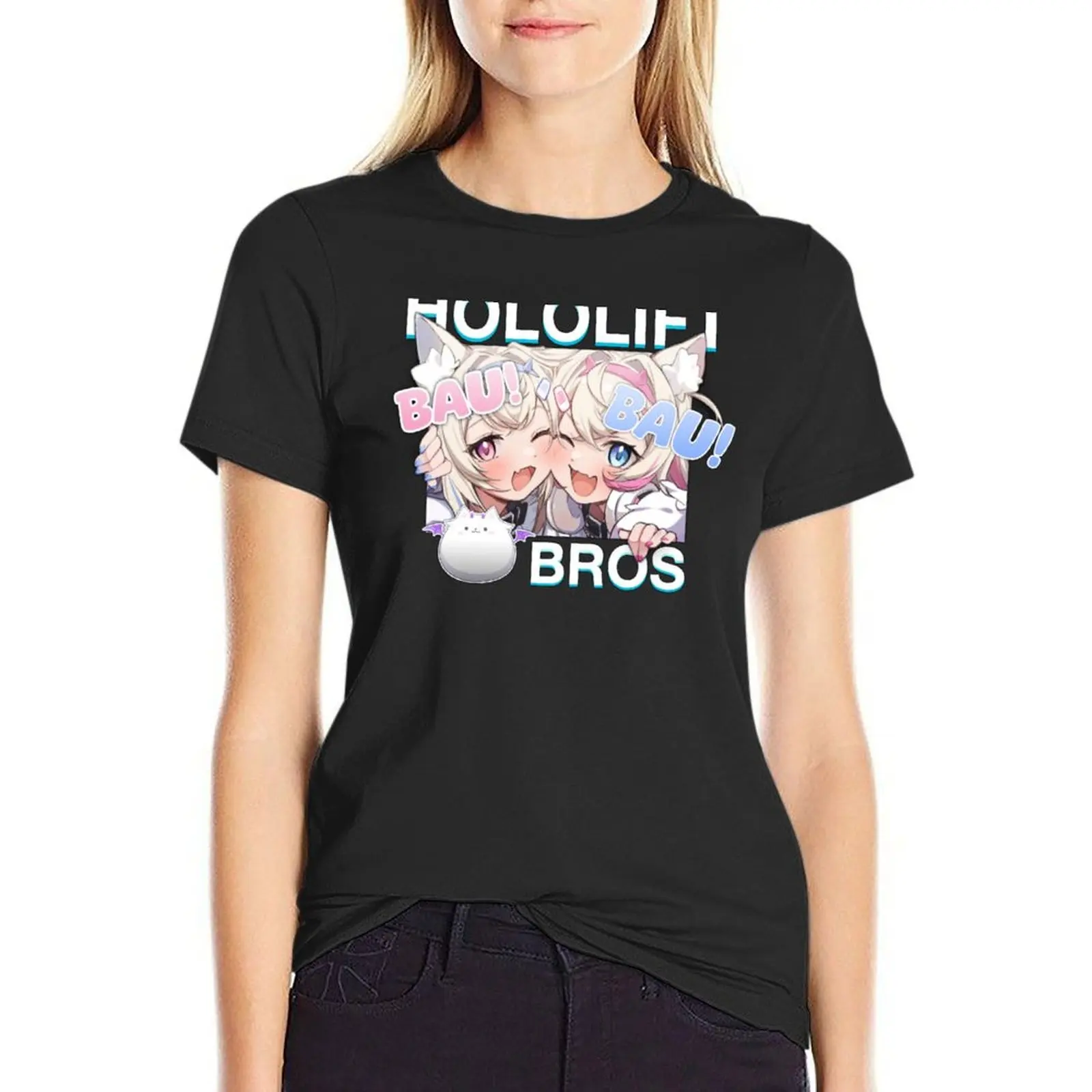 Hololift Bros #2 T-Shirt aesthetic clothes summer top heavyweights customs design your own Women's summer blouses 2024