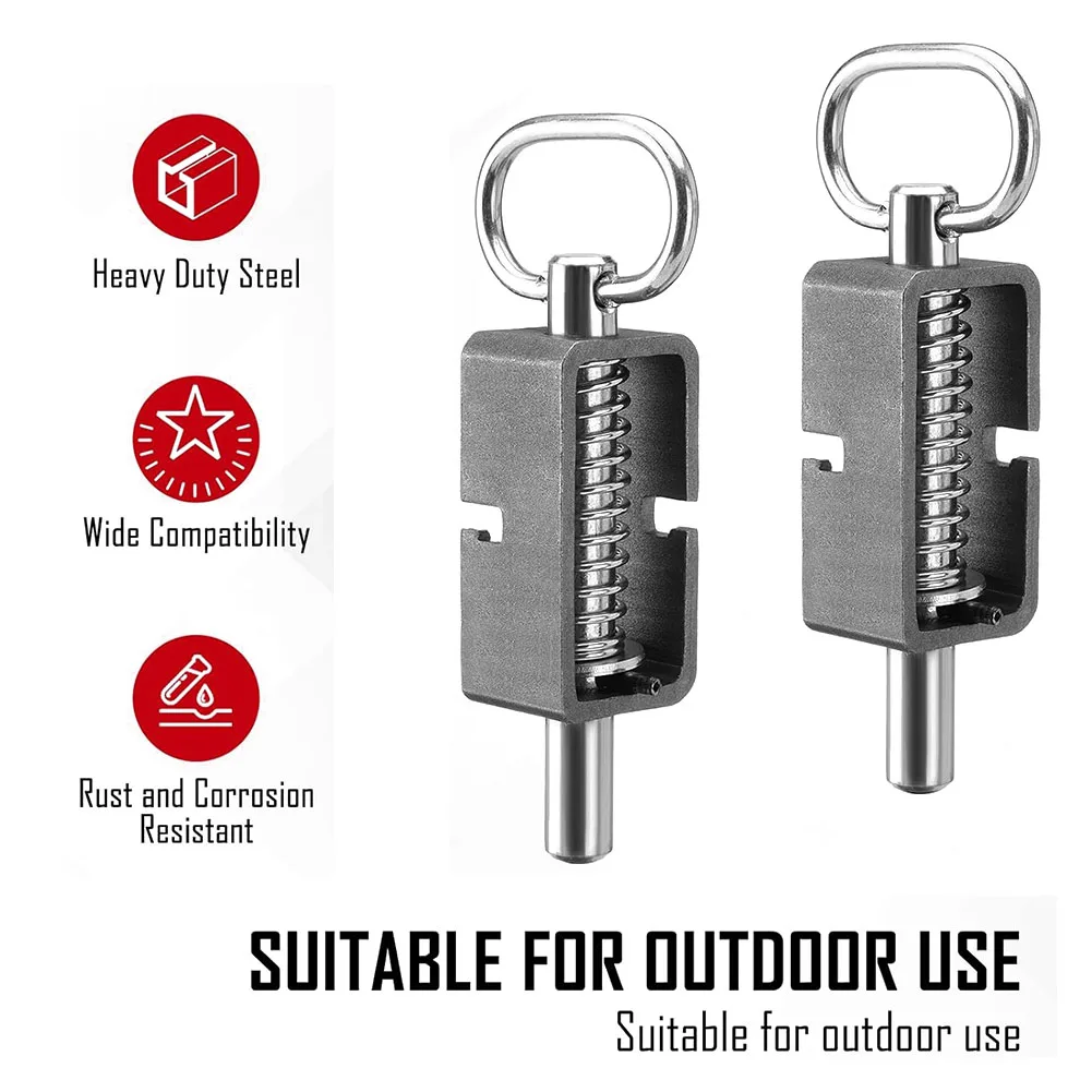 

5/8-дюймовая приварная пружинная защелка в сборе для прицепов, грузовых ворот, безопасная фиксация для уличных транспортных грузовых дверей