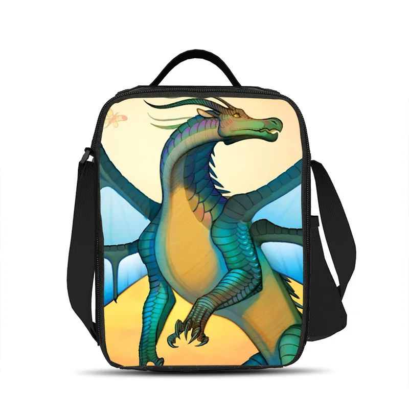 Wings of Fire Ice Bag Ice Bag Portable, Small, Large Capacity Cartoon Printed Primary School Boys and Girls New Style