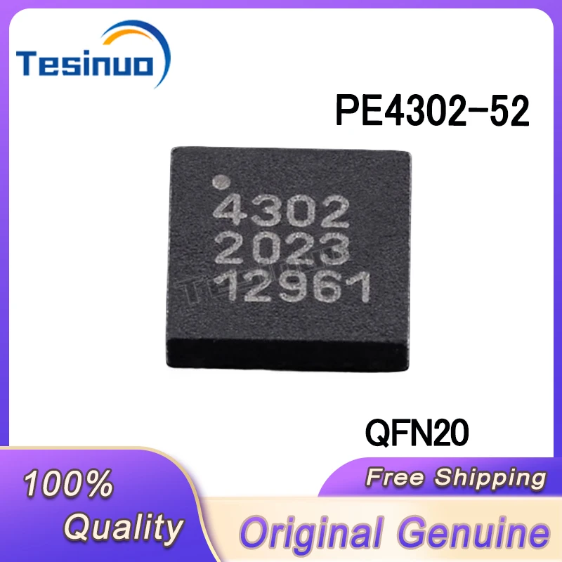 5/PCS New Original PE4302-52 Screen printing 4302 Digital attenuator chip In Stock