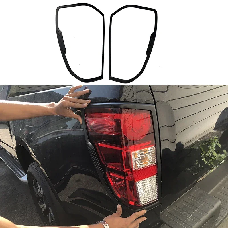 4X4 Exterior Accessories Parts ABS Matte Black Taillight Cover For Mazda bt50 BT-50 2021 2022 Rear Lamp Protection Cover