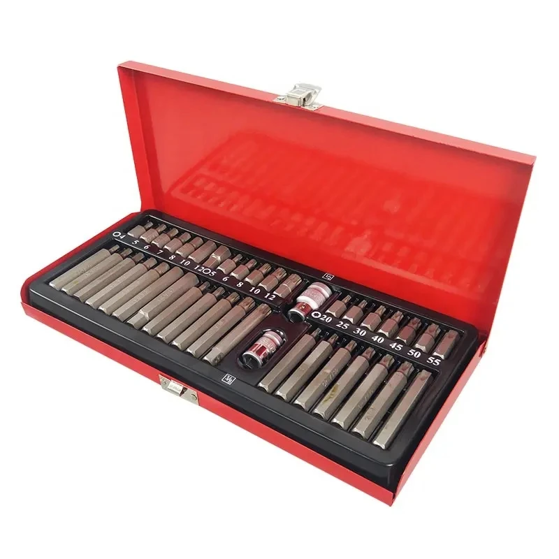 Auto Repair Tool Socket Set Wrench 40pcs H10 Series Bits Set Hand Tool Socket And Wrench Set