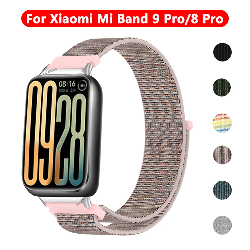 Nylon Schleife Strap Für Xiaomi Mi Band 9 Pro/8 Pro SmartBand Armband Für Xiaomi Redmi Uhr 4 Smartwatch zubehör Armband