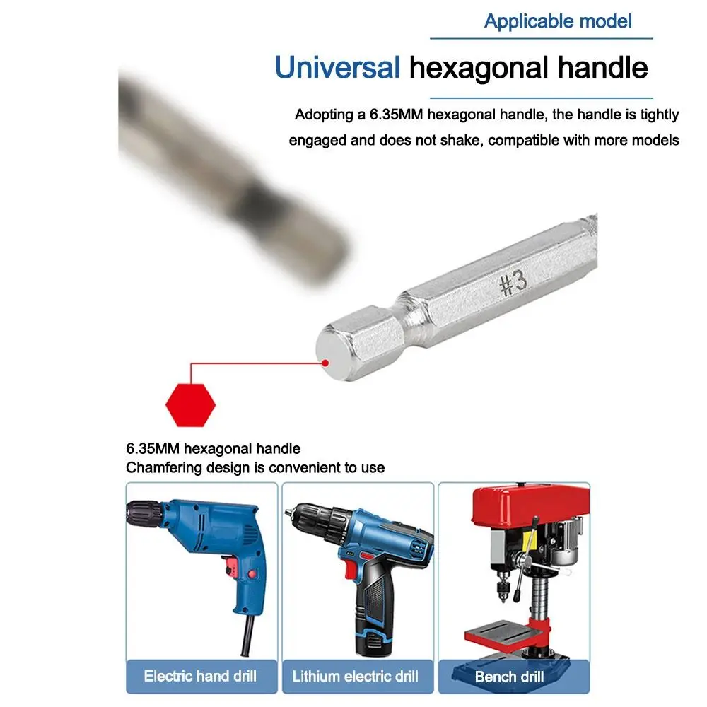 

12 шт./компл. метчики с шестигранным хвостовиком, набор сверл с коробкой для хранения, противоскользящие метчики из быстрорежущей стали, сверло, экстрактор метчиков