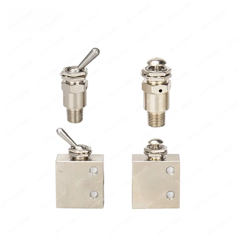 Air Pneumatic Mechanical Valve 2 Position 5 Way Toggle Button Switch TAC2-41V 31V 41P 31P 41PP TAC-4V 4P 3P 3V TV-3S