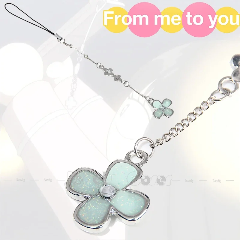 Anime Kimi ni Todoke From Me to You Cosplay Props Sawako Kuronuma Four Leaf Clover Phone Chain Shouta Kazehaya Gift for Women