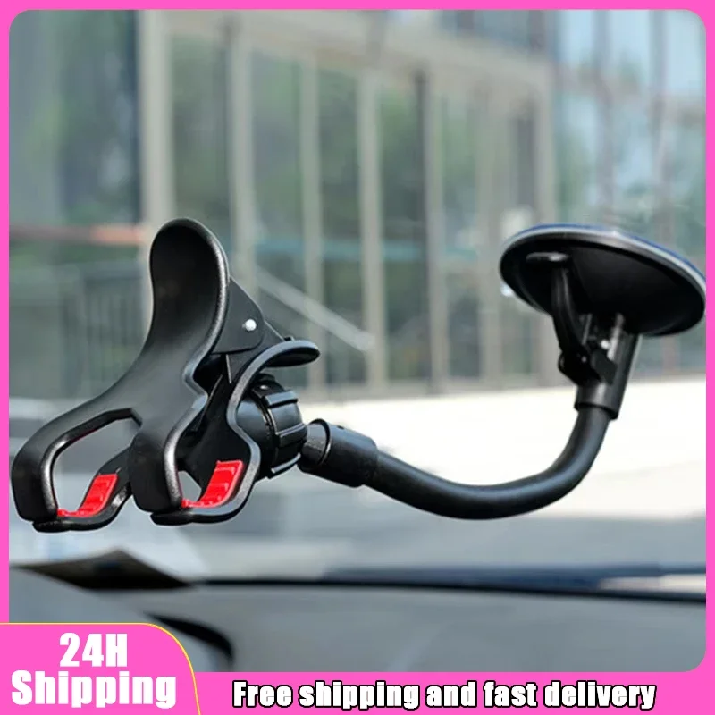 

Автомобильный держатель для телефона, универсальный 360-градусный гибкий держатель для приборной панели, лобовое стекло, GPS-крепление, настольный держатель для мобильного телефона, подставка