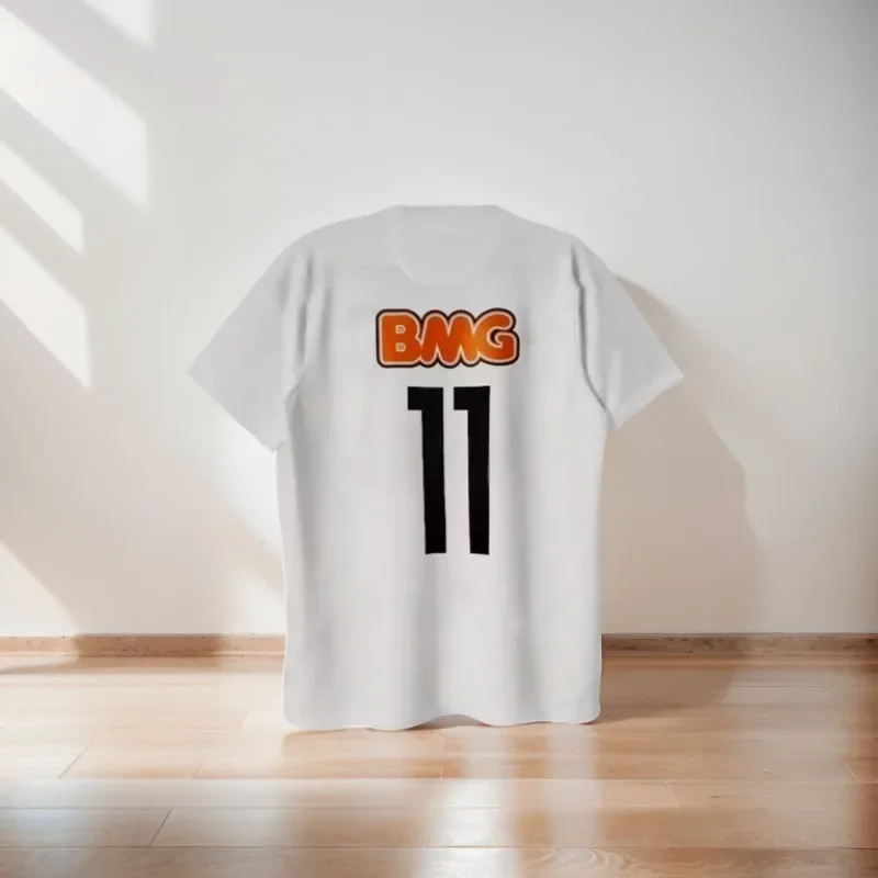 Classic Vintage 11-12 Santossi Family Cotton Football Jerseys Vintage Little Neymar Football Adults Kids Wear Shirts Unisex