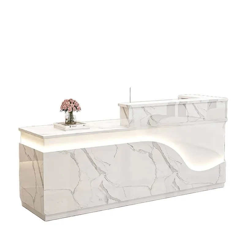 

Simple modern company front checkout page corner bar, luminous light strip