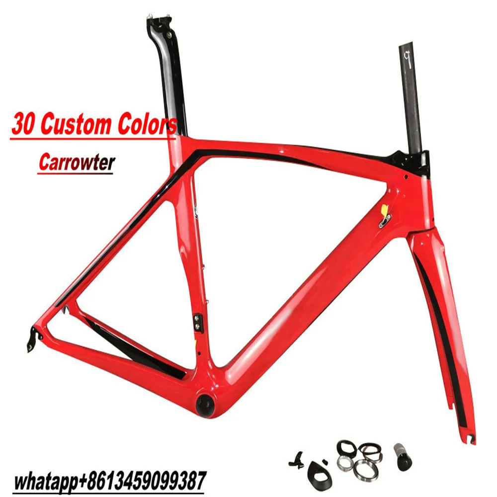 

T1100 Road Carbon Bicycle Frame, XR4 Frame Rim Disc Brake Red Glossy , XDB DPD Shipment