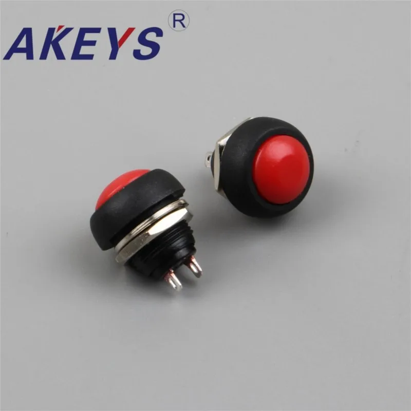 10PCS PS-33B 18mm Waterproof Push Button Mini Round switch for game machine