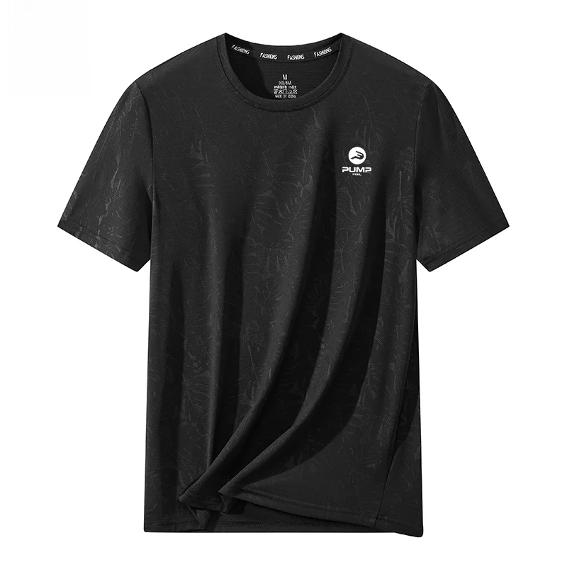 

Футболка PUMPFEEL Ice Silk для бега и скалолазания, мужская, с коротким рукавом, быстросохнущая, дышащая, с круглым вырезом, спортивная одежда, повседневная, для фитнеса