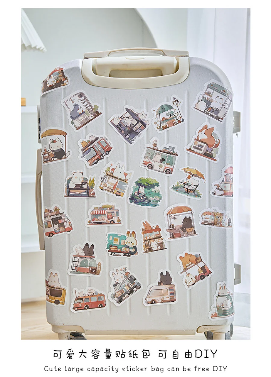 200 Sheets Cute Cartoon Animal DIY Sticker Handbook Photo Frame Scrapbook Glass Bottle Stationery Sticker For Children Gift