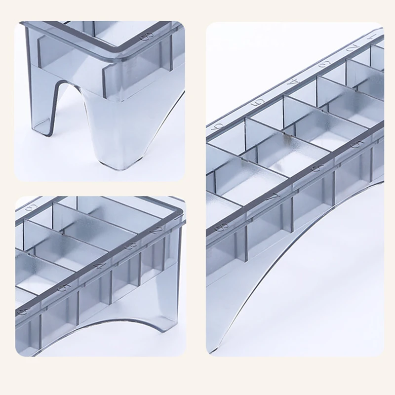 Guia Limit Comb Storage Box, Cabelo elétrico Clipper Rack, Organizador Titular, Barber Case, Ferramentas de cabeleireiro do salão, 8, 10 Grid