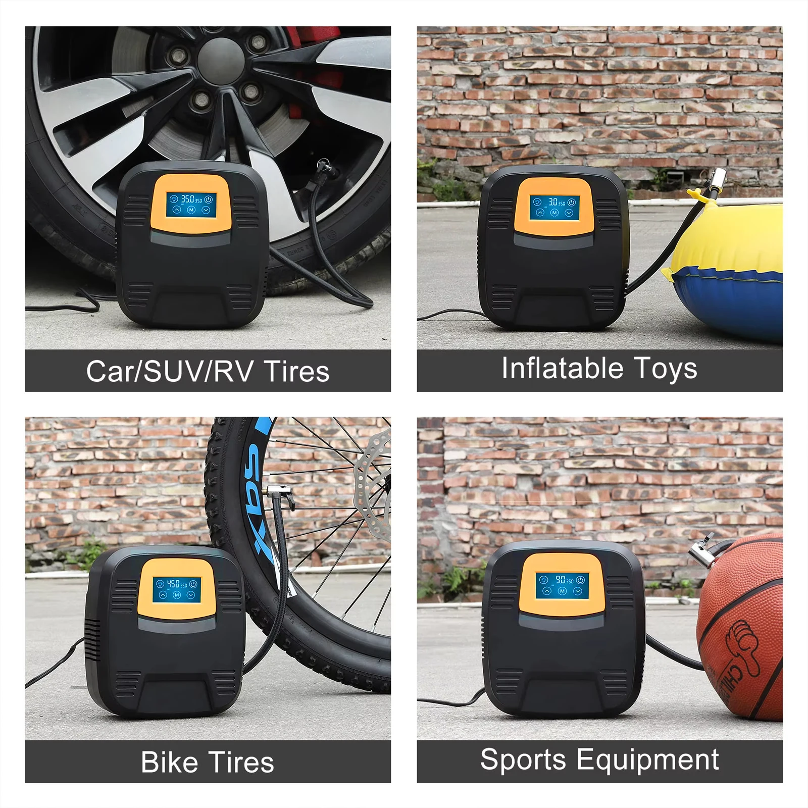 150PSI 車のインフレータポンプワイヤレスポータブル車のタイヤ電動インフレータポンプハイパワーインフレータポンプ