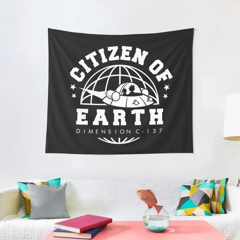 Earth Dimension C-137 Tapestry Christmas Decoration Kawaii Room Decor Tapestry