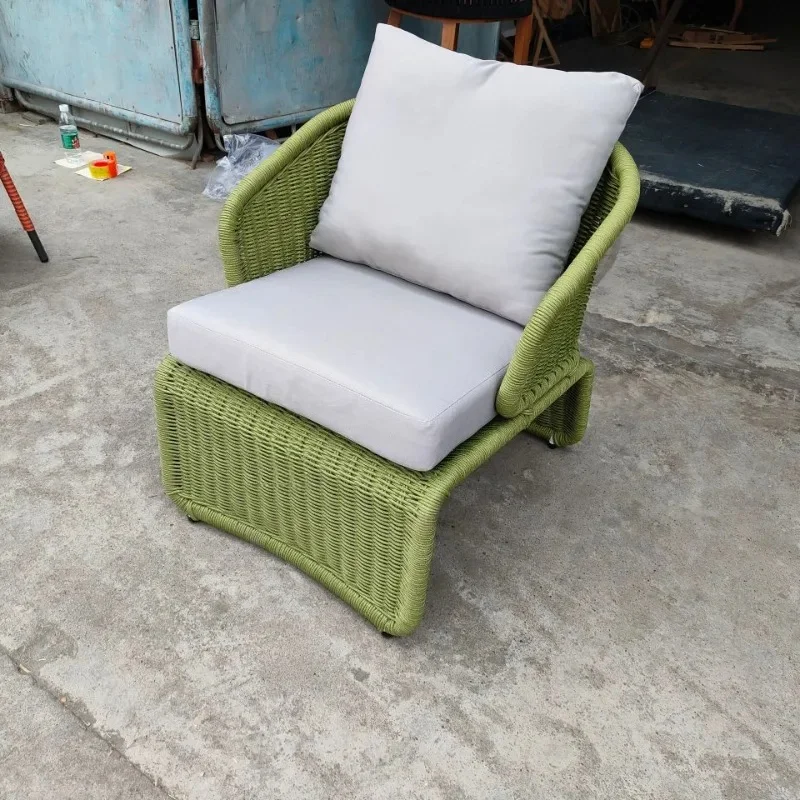 Outdoor Furniture Balcony Garden Creative Rattan Table and Chair