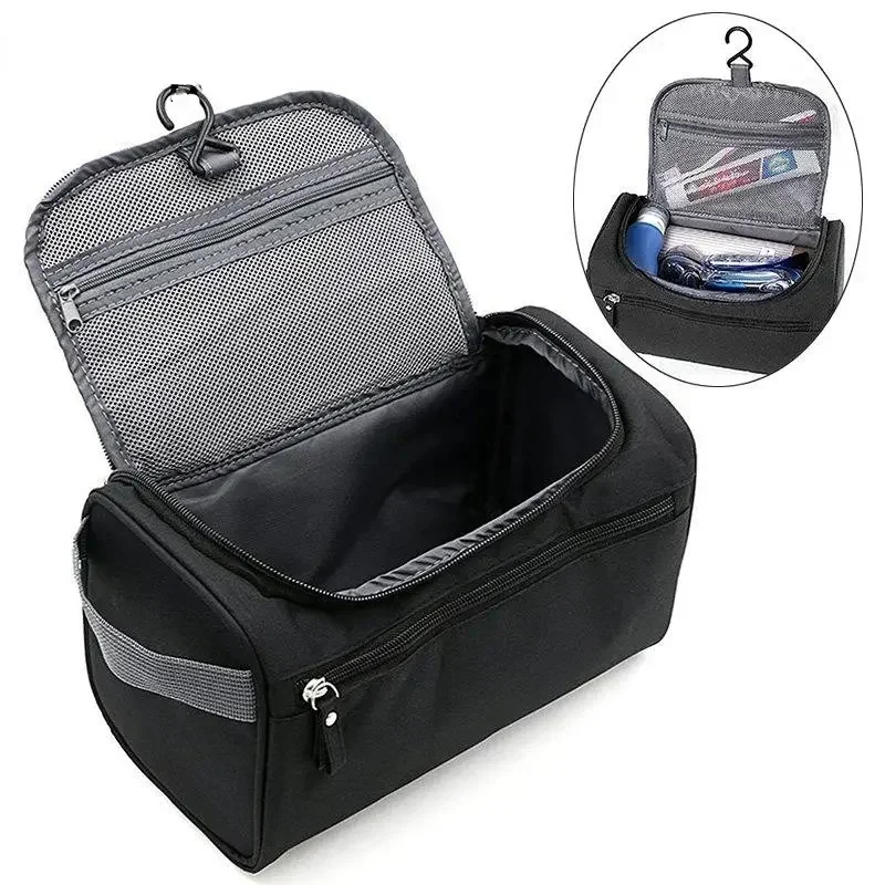 Multi-functional Travel Toiletry Storage Bag Men's Handheld Hook Large Capacity Organizer Portable Toiletry Pouch for Travel Use