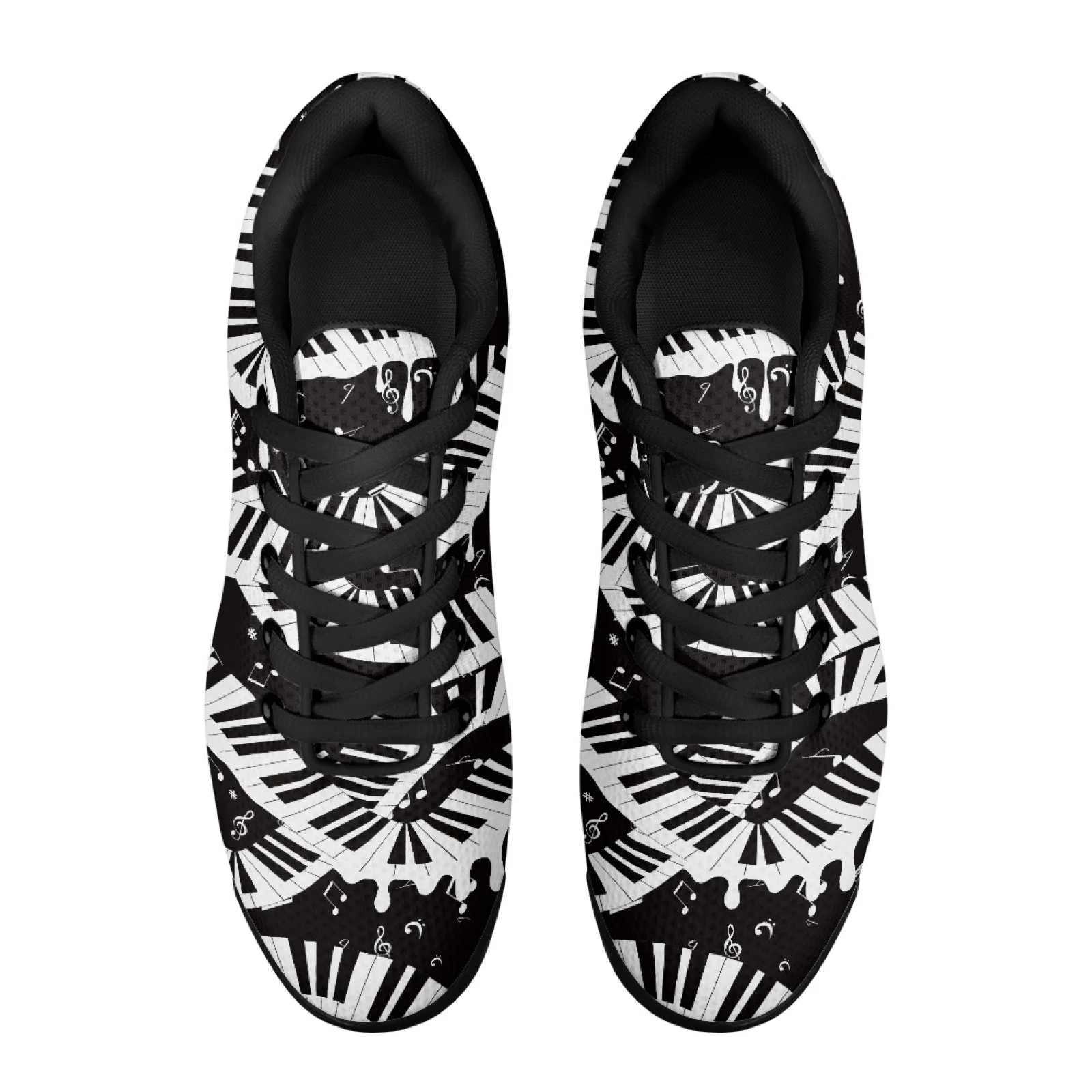 PENSTROLL Music Note Piano Comfortable Mens Running Shoes Tennis Fashion Sneakers for Adult Easy Sport Trainer