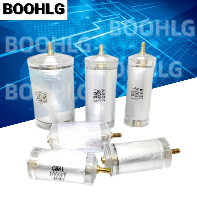 1Pcs CB81 High‑Voltage Polystyrene Capacitor DC 30KV 40KV 50KV 80KV 100KV 1000PF 3300PF 5000PF 10000PF 2nF ±5%