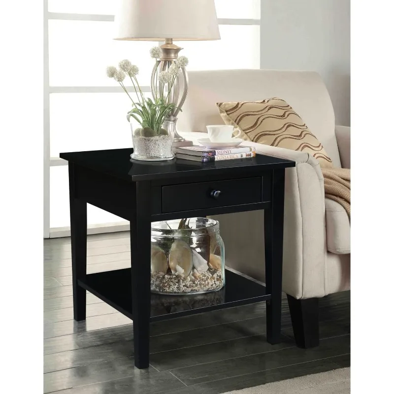 Spencer End Table, Modern Minimalist Design, Versatile Use for Living Room, Bedroom, or Office Furniture