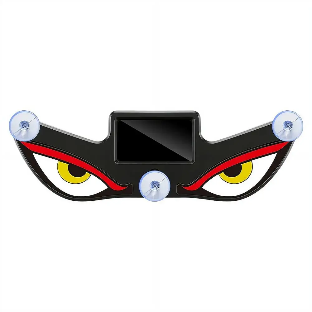Cool Demon Eye Solar Car Light, Dynamic LED Warning Lamp with Suction Cups, Easy-Install Atmosphere Light for Vehicles