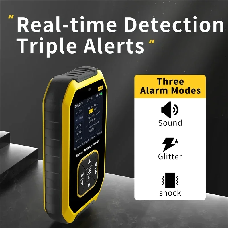 Persoonlijke dosismeter X-ray Gamma-ray Beta Ray Radioactiviteitstester Marmerdetector Geigerteller Nucleaire stralingsdetector