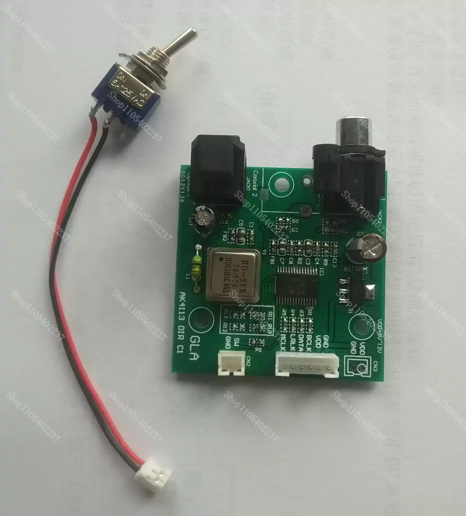 

SPDIF Coaxial Fiber AK4113 Receiver Board I2S Output Left Right Aligned Output Digital Audio Decoder HiFi