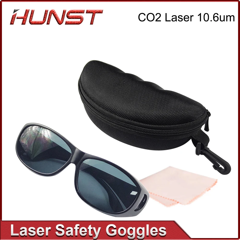 Imagem -02 - Óculos de Segurança Hunst Laser para Marcação e Corte de Peças de Máquinas Óculos de Proteção Co2 Od6 Mais 10600nm