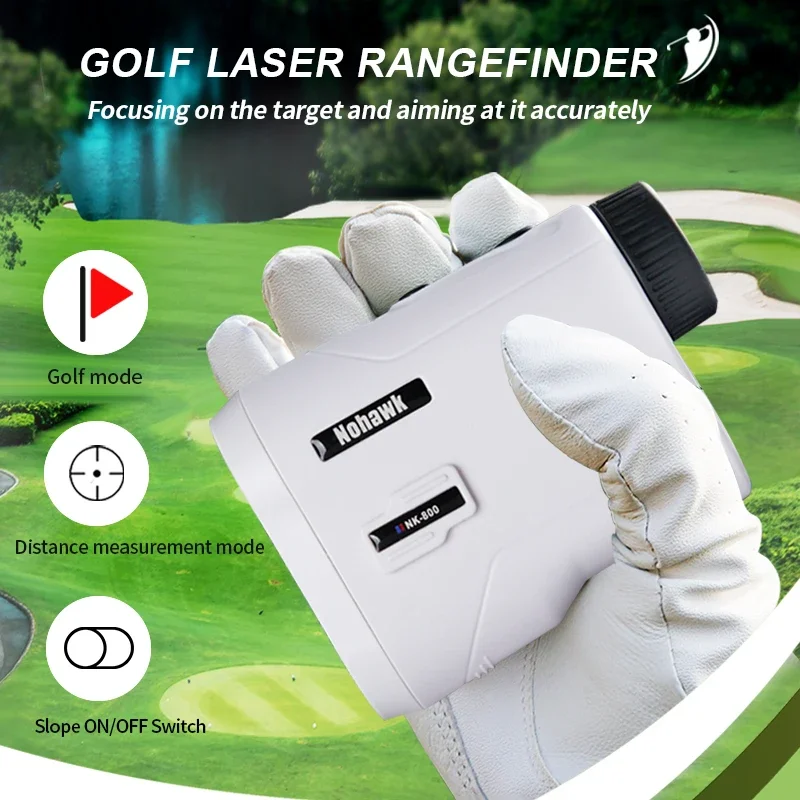 600M NOHAWK Rechargeable Golf Laser Rangefinder Distance Meter Measuring Instrument Range Finder Telescope