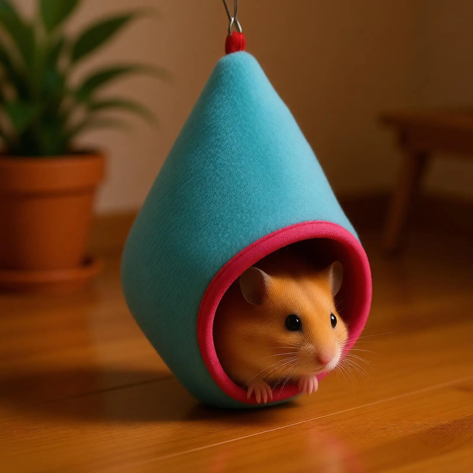 Hamster suspension nest for Cage Hangable Hedgehog Shelter Small Pet Hammock for Enrichment Relaxing Sleeping