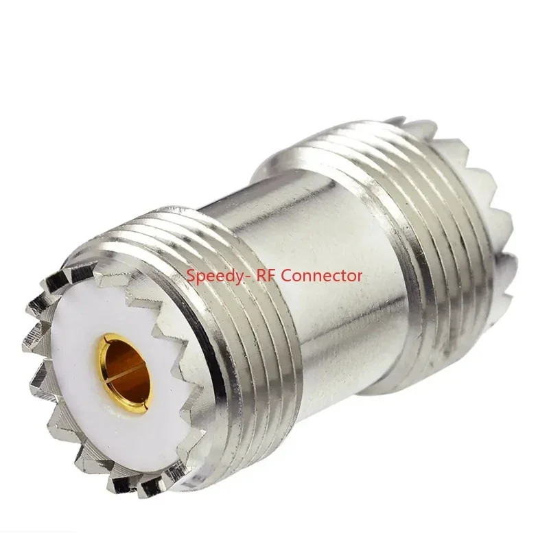 UHF SO239 SO-239 Female Jack Straight Connector UHF Female Female 2x Double Adapter for UHF PL259 Male Coax Brass Fast Delivery