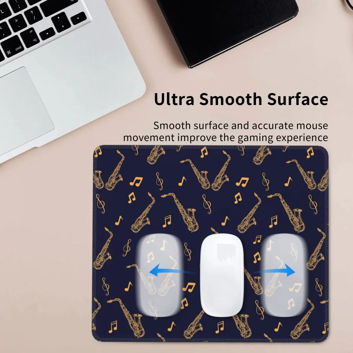 

Музыкальный коврик для мыши с рисунком саксофона, компьютерная клавиатура, коврик для мыши, игровой коврик для ноутбука, офисные аксессуары, настольные коврики