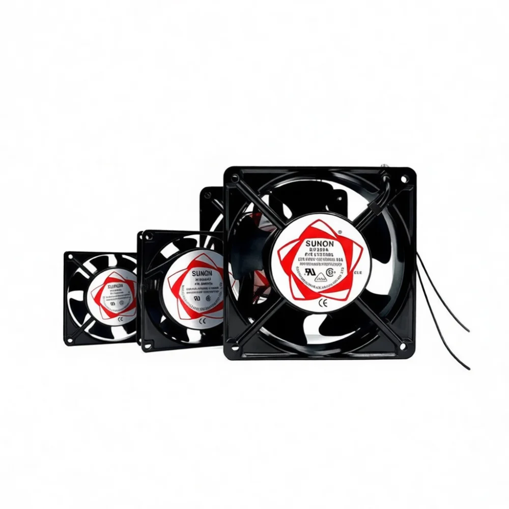 Sunon Axial Flow Ventilation Fan Industrial Cabinet Electric Box 12V 24V 220V 380V Heat Dissipation Electronic Component Device