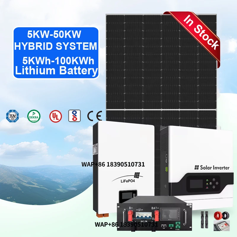 

High Frequency Inverter with Solar Panels and Batteries 3-30kw Solar Power Off-Grid Hybrid Solar System Kit