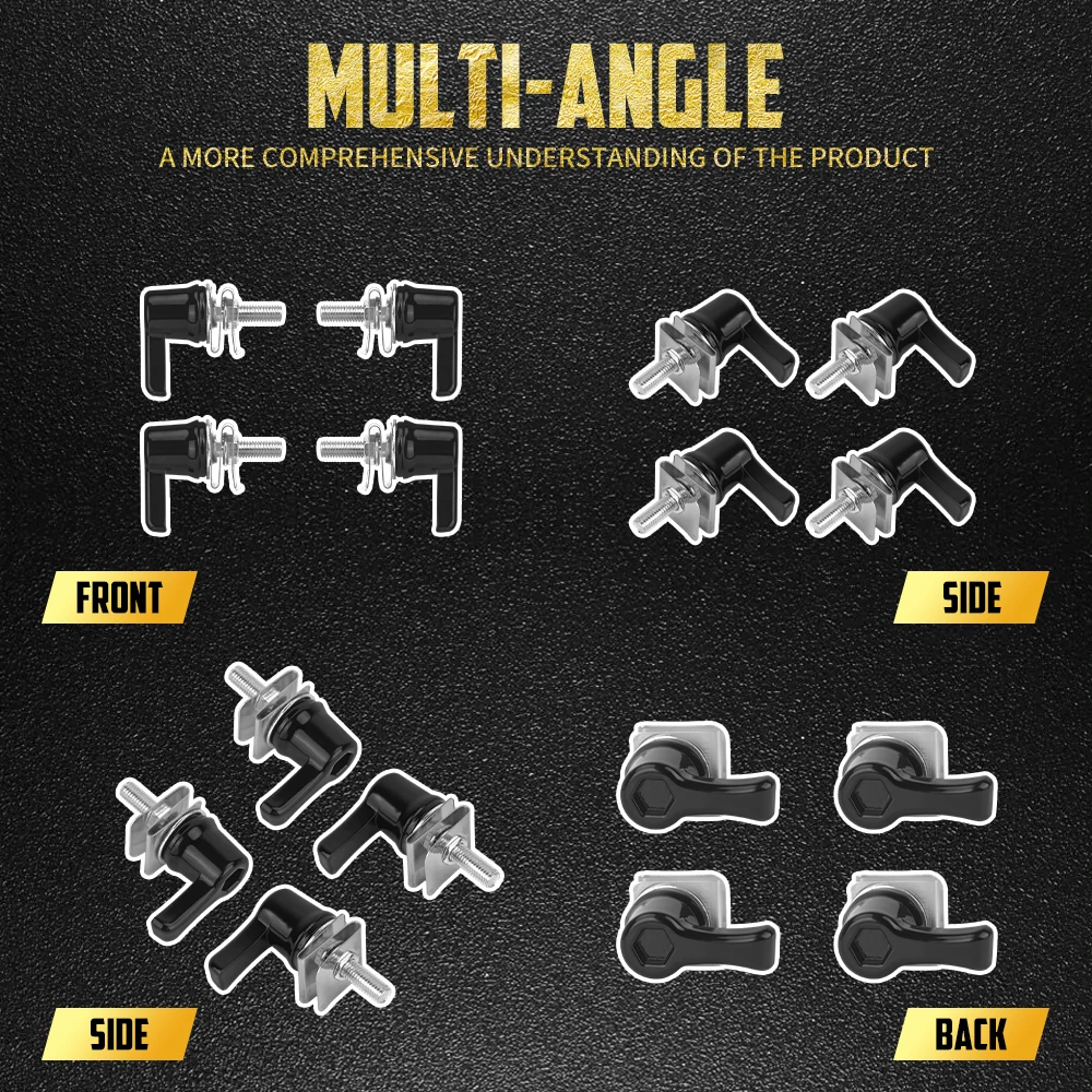 Motorcycle Saddlebag Lever Lock Bolts & Nuts Kit 4PCS For Harley Touring FLHR Electra Street Road Glide Ultra Limited 1992-2025