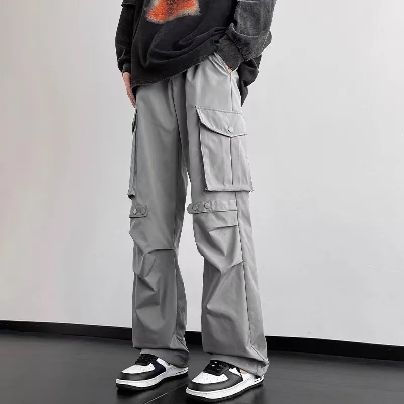 American Loose Straight Casual Trousers Trend Cargo Pants Man